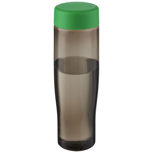 Bouteille d'eau publicitaire 700ml H2O Active® Eco Tempo Vert et Charbon